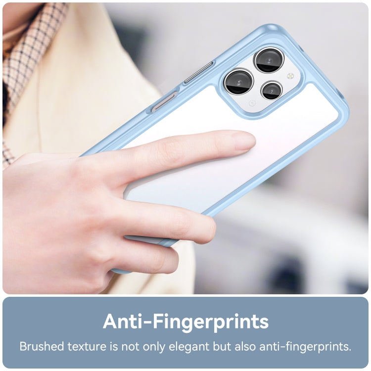 For Xiaomi Redmi 12R Colorful Series Acrylic Hybrid TPU Phone Case(Blue) - Xiaomi Cases by PMC TechLife | Online Shopping South Africa | PMC TechLife | Buy Now Pay Later Mobicred