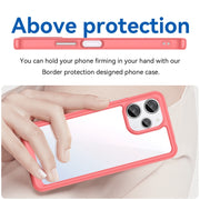 For Xiaomi Redmi 12R Colorful Series Acrylic Hybrid TPU Phone Case(Red)
