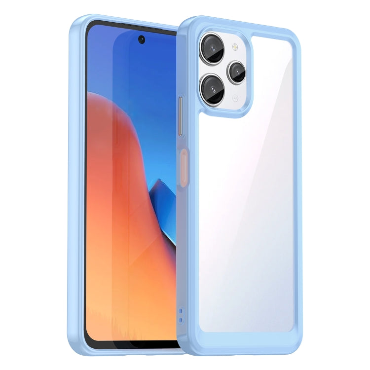 For Xiaomi Poco M6 Pro 5G Colorful Series Acrylic Hybrid TPU Phone Case(Blue) - Xiaomi Cases by PMC TechLife | Online Shopping South Africa | PMC TechLife | Buy Now Pay Later Mobicred