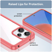 For Xiaomi Poco M6 Pro 5G Colorful Series Acrylic Hybrid TPU Phone Case(Red)