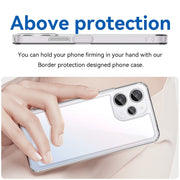 For Xiaomi Redmi 12 5G Colorful Series Acrylic Hybrid TPU Phone Case(Transparent)