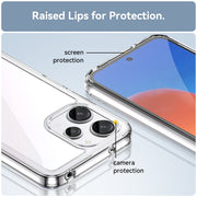 For Xiaomi Redmi 12 5G Colorful Series Acrylic Hybrid TPU Phone Case(Transparent)