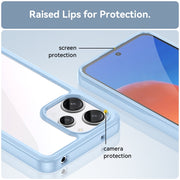 For Xiaomi Redmi 12 5G Colorful Series Acrylic Hybrid TPU Phone Case(Blue)
