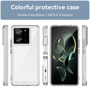 For Xiaomi Redmi K60 Ultra Colorful Series Acrylic Hybrid TPU Phone Case(Transparent)
