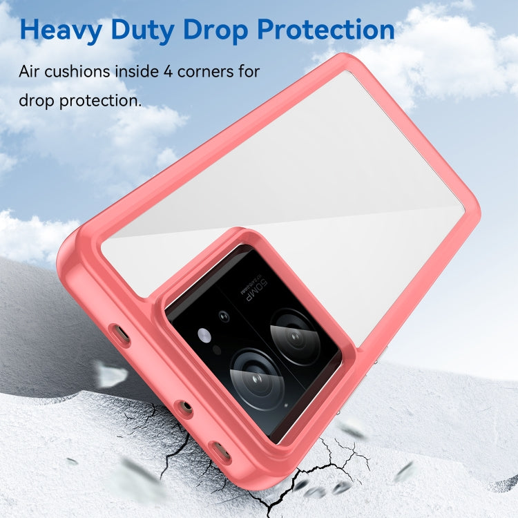 For Xiaomi Redmi K60 Ultra Colorful Series Acrylic Hybrid TPU Phone Case(Red) - Redmi K60 Ultra Cases by PMC TechLife | Online Shopping South Africa | PMC TechLife | Buy Now Pay Later Mobicred