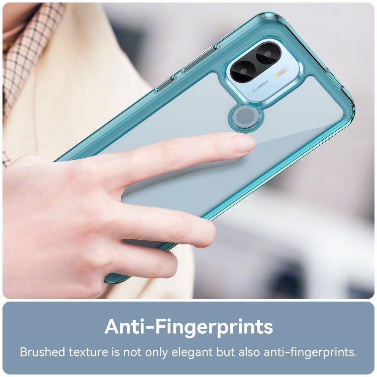 For Xiaomi Poco C50 Colorful Series Acrylic Hybrid TPU Phone Case(Transparent Blue) - Xiaomi Cases by PMC TechLife | Online Shopping South Africa | PMC TechLife | Buy Now Pay Later Mobicred