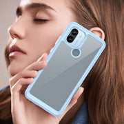 For Xiaomi Poco C50 Colorful Series Acrylic Hybrid TPU Phone Case(Blue)