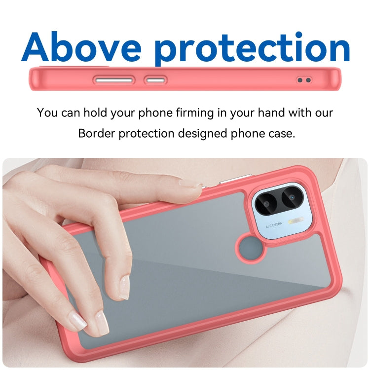 For Xiaomi Poco C50 Colorful Series Acrylic Hybrid TPU Phone Case(Red) - Xiaomi Cases by PMC TechLife | Online Shopping South Africa | PMC TechLife | Buy Now Pay Later Mobicred