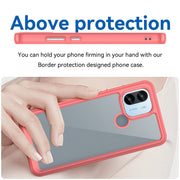 For Xiaomi Poco C50 Colorful Series Acrylic Hybrid TPU Phone Case(Red)