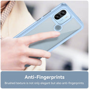 For Xiaomi Poco C51 Colorful Series Acrylic Hybrid TPU Phone Case(Blue)