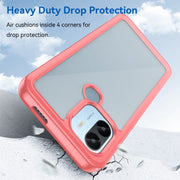 For Xiaomi Poco C51 Colorful Series Acrylic Hybrid TPU Phone Case(Red)