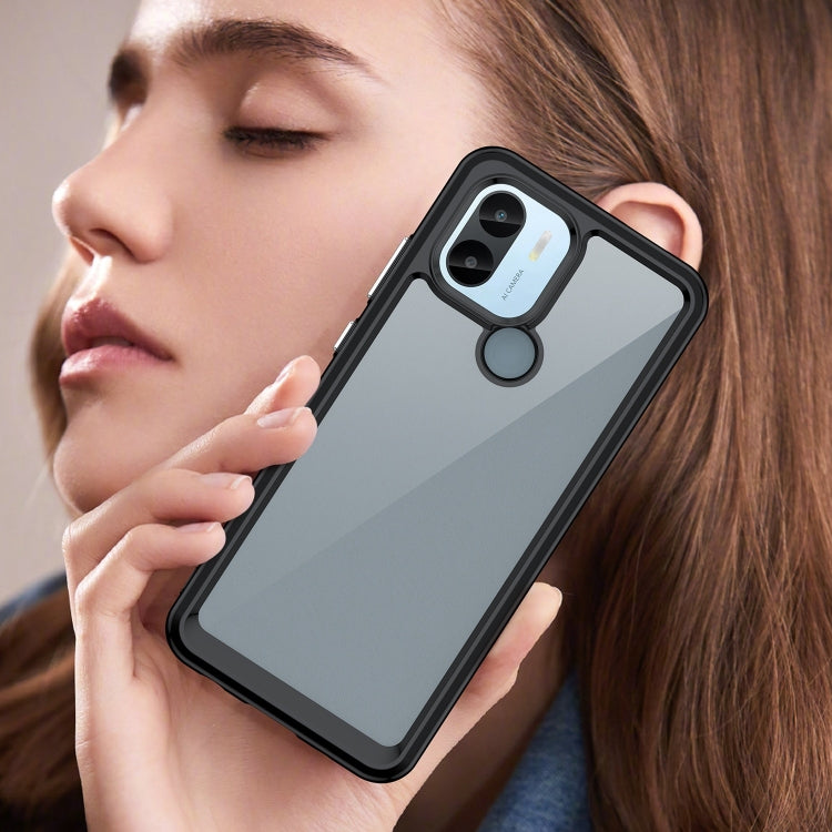 For Xiaomi Poco C51 Colorful Series Acrylic Hybrid TPU Phone Case(Black) - free shipping - PMC TechLife - Order now!
