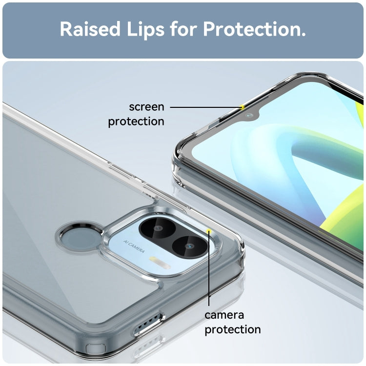For Xiaomi Redmi A1+ Colorful Series Acrylic Hybrid TPU Phone Case(Transparent) - Xiaomi Cases by PMC TechLife | Online Shopping South Africa | PMC TechLife | Buy Now Pay Later Mobicred