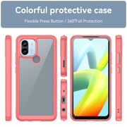 For Xiaomi Redmi A1+ Colorful Series Acrylic Hybrid TPU Phone Case(Red)