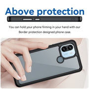For Xiaomi Redmi A1+ Colorful Series Acrylic Hybrid TPU Phone Case(Black)