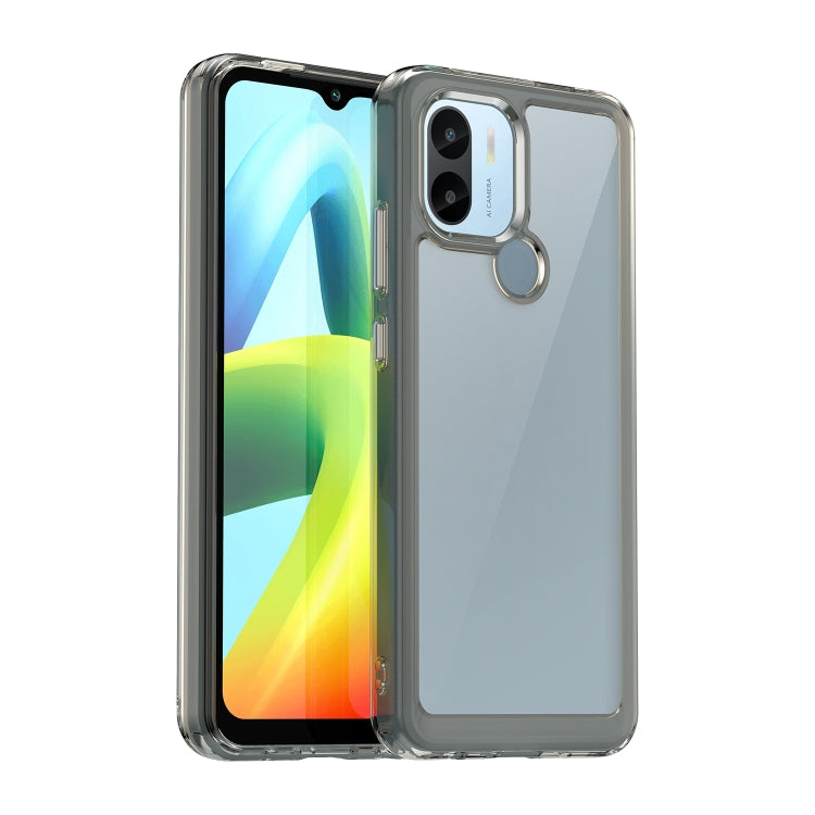 For Xiaomi Redmi A2+ Colorful Series Acrylic Hybrid TPU Phone Case(Transparent Grey) - Xiaomi Cases by PMC TechLife | Online Shopping South Africa | PMC TechLife | Buy Now Pay Later Mobicred