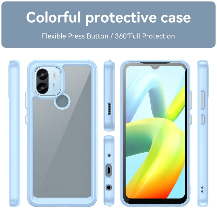 For Xiaomi Redmi A2+ Colorful Series Acrylic Hybrid TPU Phone Case(Blue) - Xiaomi Cases by PMC TechLife | Online Shopping South Africa | PMC TechLife | Buy Now Pay Later Mobicred