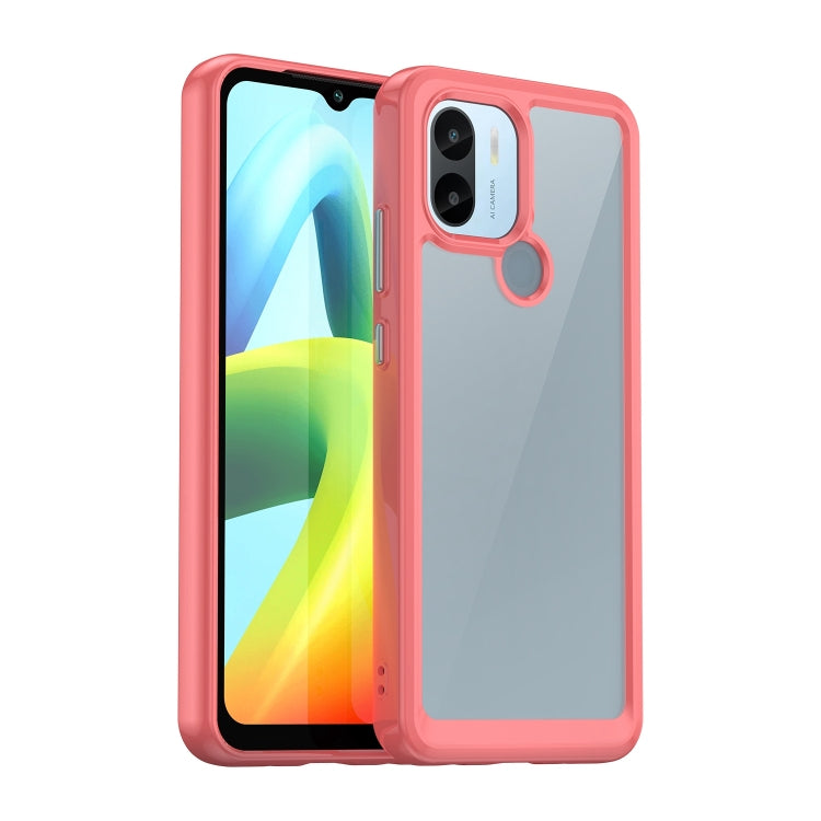 For Xiaomi Redmi A2+ Colorful Series Acrylic Hybrid TPU Phone Case(Red) - Xiaomi Cases by PMC TechLife | Online Shopping South Africa | PMC TechLife | Buy Now Pay Later Mobicred
