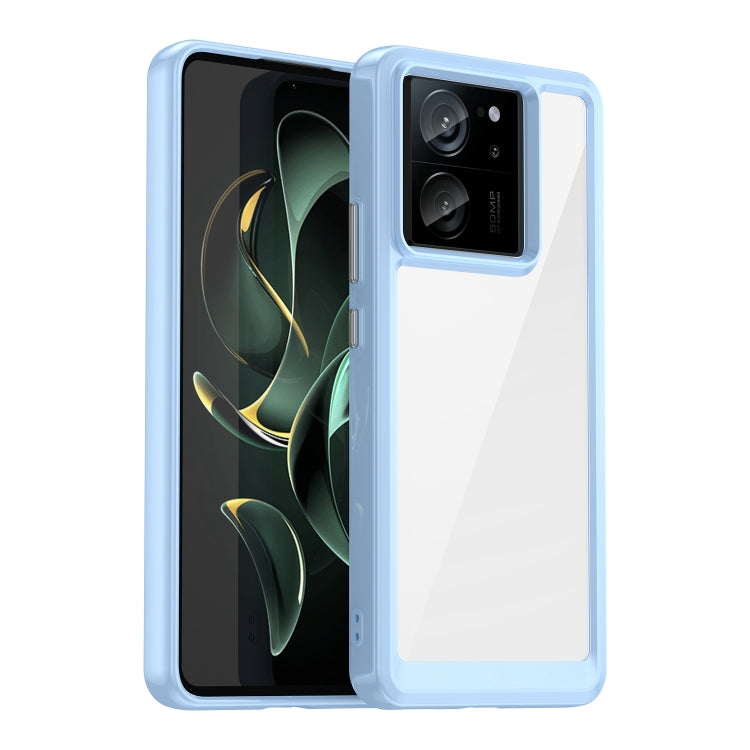 For Xiaomi 13T Colorful Series Acrylic Hybrid TPU Phone Case(Blue) - Xiaomi Cases by PMC TechLife | Online Shopping South Africa | PMC TechLife | Buy Now Pay Later Mobicred