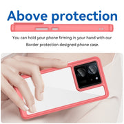 For Xiaomi 13T Colorful Series Acrylic Hybrid TPU Phone Case(Red)