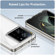 For Xiaomi 13T Pro Colorful Series Acrylic Hybrid TPU Phone Case(Transparent)