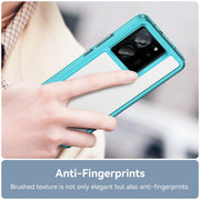 For Xiaomi 13T Pro Colorful Series Acrylic Hybrid TPU Phone Case(Transparent Blue)