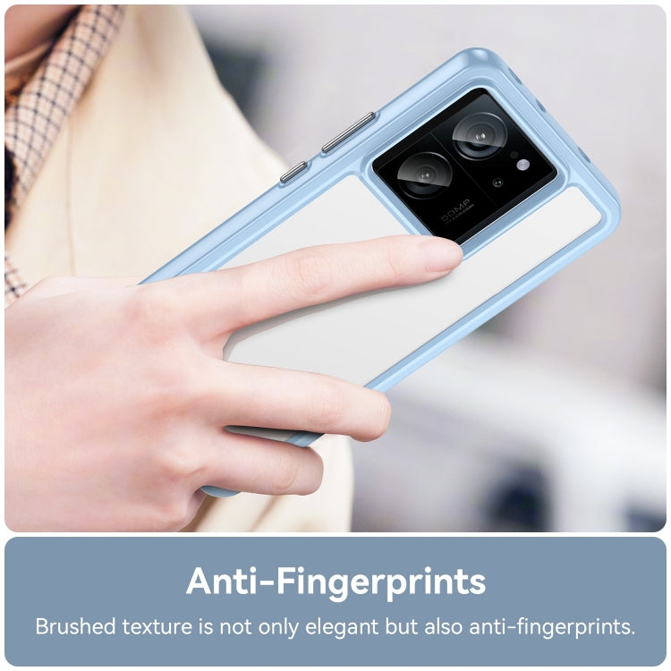 For Xiaomi 13T Pro Colorful Series Acrylic Hybrid TPU Phone Case(Blue) - Xiaomi Cases by PMC TechLife | Online Shopping South Africa | PMC TechLife | Buy Now Pay Later Mobicred