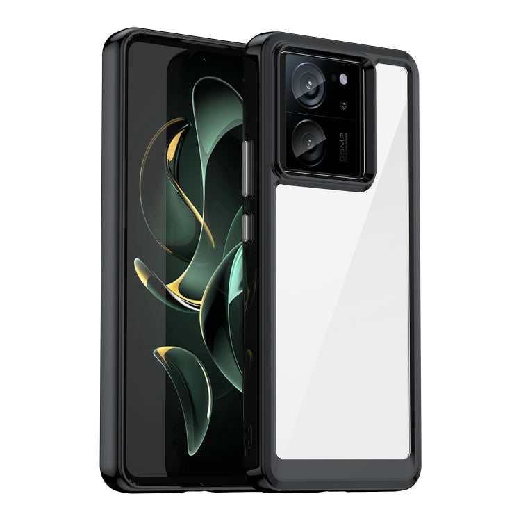 For Xiaomi 13T Pro Colorful Series Acrylic Hybrid TPU Phone Case(Black) - Xiaomi Cases by PMC TechLife | Online Shopping South Africa | PMC TechLife | Buy Now Pay Later Mobicred