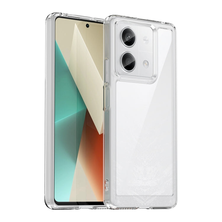 For Xiaomi Redmi Note 13 5G Colorful Series Acrylic Hybrid TPU Phone Case(Transparent) - Note 13 Cases by PMC TechLife | Online Shopping South Africa | PMC TechLife