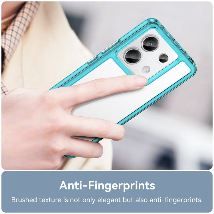 For Xiaomi Redmi Note 13 Pro 5G Colorful Series Acrylic Hybrid TPU Phone Case(Transparent Blue) - Note 13 Pro Cases by PMC TechLife | Online Shopping South Africa | PMC TechLife | Buy Now Pay Later Mobicred