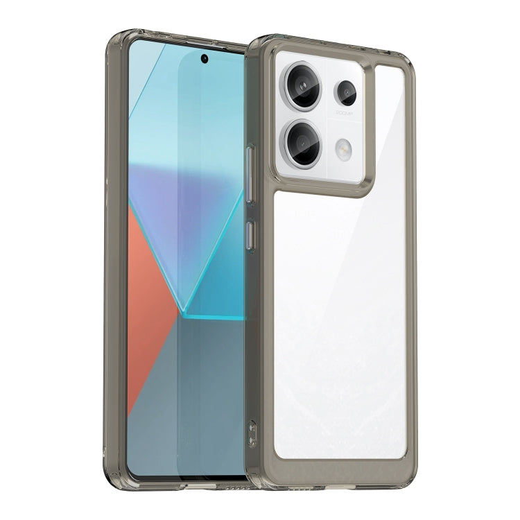 For Xiaomi Redmi Note 13 Pro 5G Colorful Series Acrylic Hybrid TPU Phone Case(Transparent Grey) - Note 13 Pro Cases by PMC TechLife | Online Shopping South Africa | PMC TechLife | Buy Now Pay Later Mobicred