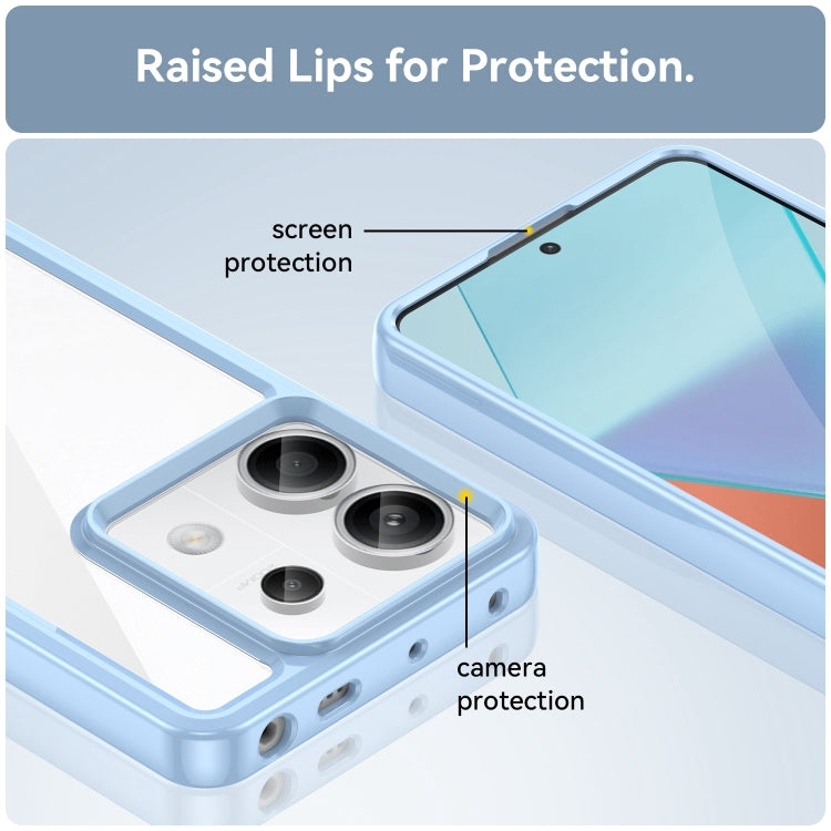 For Xiaomi Redmi Note 13 Pro 5G Colorful Series Acrylic Hybrid TPU Phone Case(Blue)