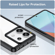 For Xiaomi Redmi Note 13 Pro 5G Colorful Series Acrylic Hybrid TPU Phone Case(Black)