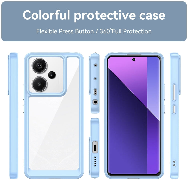 For Xiaomi Redmi Note 13 Pro+ Colorful Series Acrylic Hybrid TPU Phone Case(Blue) - Note 13 Pro+ Cases by PMC TechLife | Online Shopping South Africa | PMC TechLife | Buy Now Pay Later Mobicred