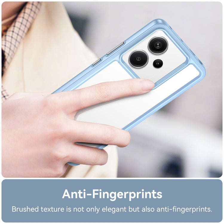 For Xiaomi Redmi Note 13 Pro+ Colorful Series Acrylic Hybrid TPU Phone Case(Blue) - Note 13 Pro+ Cases by PMC TechLife | Online Shopping South Africa | PMC TechLife | Buy Now Pay Later Mobicred