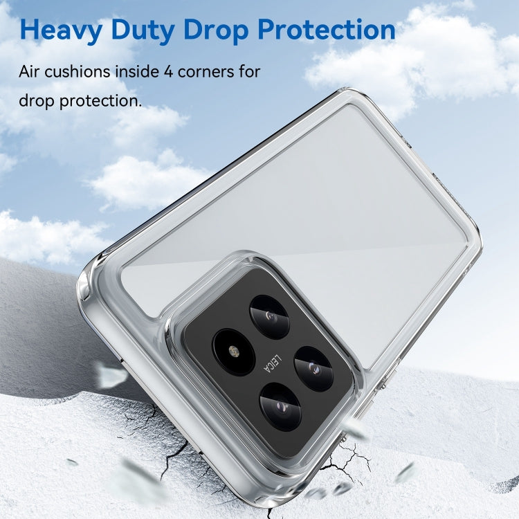 For Xiaomi 14 Pro Colorful Series Acrylic Hybrid TPU Phone Case(Transparent) - 14 Pro Cases by PMC TechLife | Online Shopping South Africa | PMC TechLife | Buy Now Pay Later Mobicred