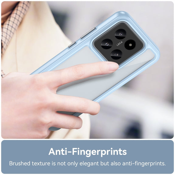 For Xiaomi 14 Pro Colorful Series Acrylic Hybrid TPU Phone Case(Blue)