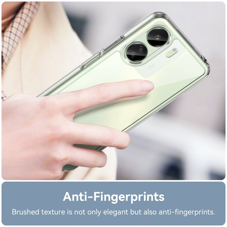 For Xiaomi Redmi 13C 4G Colorful Series Acrylic Hybrid TPU Phone Case(Transparent) - 13C Cases by PMC TechLife | Online Shopping South Africa | PMC TechLife | Buy Now Pay Later Mobicred