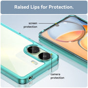 For Xiaomi Redmi 13C 4G Colorful Series Acrylic Hybrid TPU Phone Case(Transparent Blue)