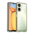For Xiaomi Redmi 13C 4G Colorful Series Acrylic Hybrid TPU Phone Case(Transparent Grey) - 13C Cases by PMC TechLife | Online Shopping South Africa | PMC TechLife | Buy Now Pay Later Mobicred