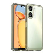 For Xiaomi Redmi 13C 4G Colorful Series Acrylic Hybrid TPU Phone Case(Transparent Grey)