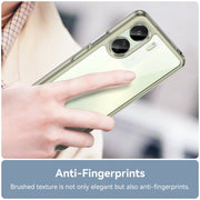 For Xiaomi Redmi 13C 4G Colorful Series Acrylic Hybrid TPU Phone Case(Transparent Grey)