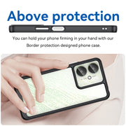 For Xiaomi Poco C65 Colorful Series Acrylic Hybrid TPU Phone Case(Black)