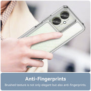 For Xiaomi Redmi 13C 5G Colorful Series Acrylic Hybrid TPU Phone Case(Transparent)