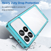 For Xiaomi Redmi K70 Colorful Series Acrylic Hybrid TPU Phone Case(Transparent Blue)