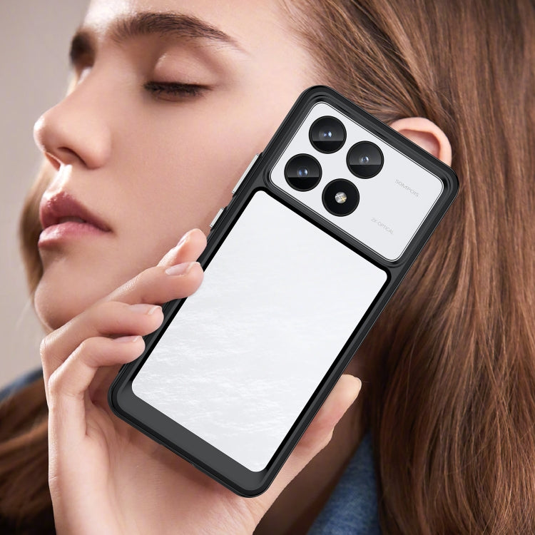 For Xiaomi Redmi K70 Pro Colorful Series Acrylic Hybrid TPU Phone Case(Black)