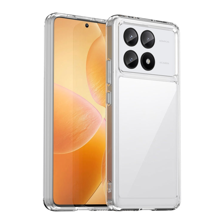 For Xiaomi Redmi K70E Colorful Series Acrylic Hybrid TPU Phone Case(Transparent) - K70E Cases by PMC TechLife | Online Shopping South Africa | PMC TechLife