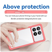 For Xiaomi Redmi K70E Colorful Series Acrylic Hybrid TPU Phone Case(Red)