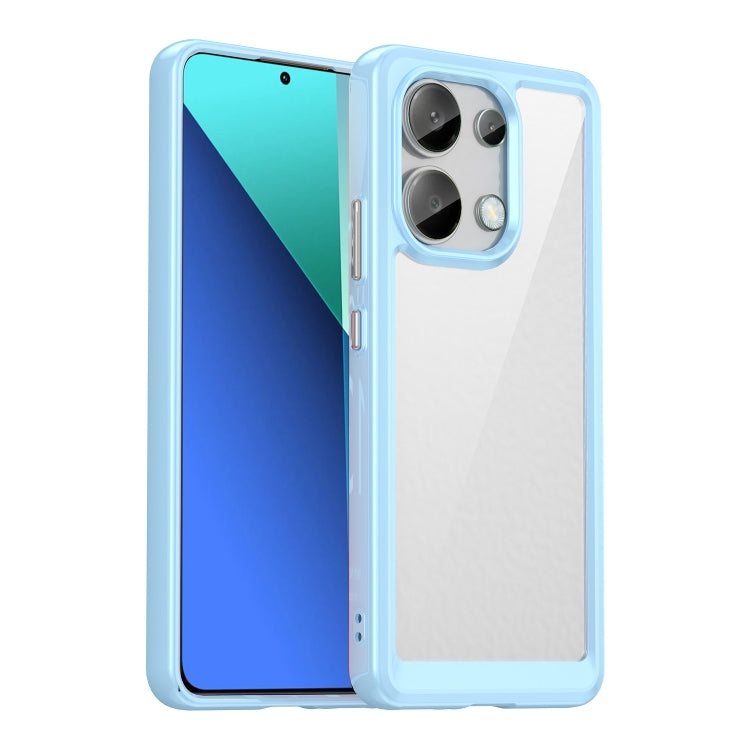 For Xiaomi Redmi Note 13 4G Global Colorful Series Acrylic Hybrid TPU Phone Case(Blue) - Note 13 Cases by PMC TechLife | Online Shopping South Africa | PMC TechLife | Buy Now Pay Later Mobicred