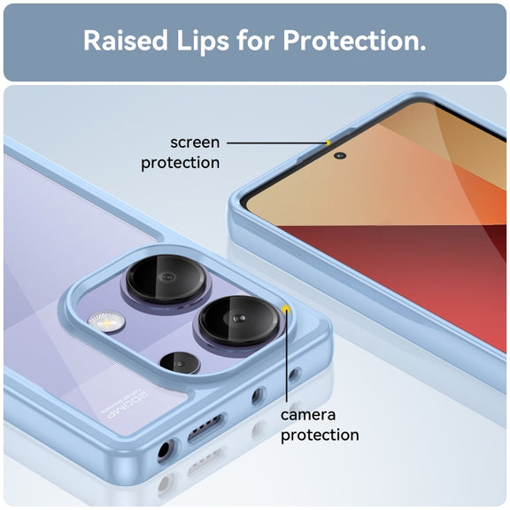 For Redmi Note 13 Pro 4G Global Colorful Series Acrylic Hybrid TPU Phone Case(Blue)